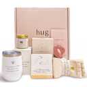 "Hug in a Box" Sympathy Gift Baskets for Women - Thinking of You Care Package for Loss of Loved One, Bereavement, Get Well Soon After Surgery, or Miscarriage - Comforting Gifts with Card