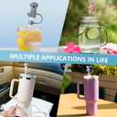 2 x HWGODDYE 6PCS Dog Straw Cover Toppers for Stanley Cup with Handle 40oz/30oz Accessories