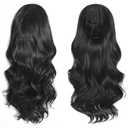 Half Wig 24 Inches Long Wavy Blonde Wig Clip in Half Head Synthetic Fibers Wigs Hair Extensions for Women Quick Weave Self Styled in 60 Seconds Half Wigs