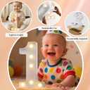 LED Marquee Light Up Numbers Sign - Lighted Birthday Numbers Sign for Birthday Party Decoration, Bar Wall, Home, Table Room, Wedding and Christmas Decorations, Number 8
