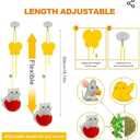 Cat & Kitten Toys with Bell & Elastic Cord Bounce, Fun & Endless Exercise, Exciting, Fun & Stimulating Game for Your Feline (3 Pack Feather)