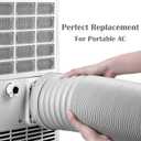 Portable Air Conditioner Hose - 5.9" Diameter, Anti-Clockwise Thread & Length up to 80" - Exhaust Hose for Portable Air Conditioner Vent Compatible with Delonghi & LG Air Conditioner Parts