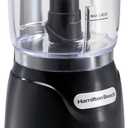 Hamilton Beach Electric Vegetable Chopper & Mini Food Processor, 3-Cup, 350 Watts, for Dicing, Mincing, and Puree, Black (72850)