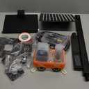 Matte Black Faucet Set Shower Head with Tub Spout and Handle System Square Wall Mount for Bathroom