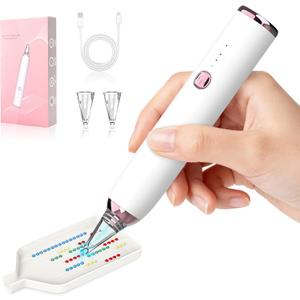 Electric Diamond Painting Pen, Cordless Vacuum Diamond Art Pen Low-Noise, Wax-Free, 3-Speed Adjustable, Rechargeable, Lightweight, Extra Tips - Portable Diamond Art Accessories Pens for Crafts Lovers