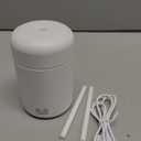 Portable Mini Humidifier, Colorful, Cool Mist, USB Powered. Perfect for Bedroom, Office & Car (300ml, White)