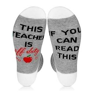 If You Can Read This This Socks For Women Teacher Off Duty Gift Socks