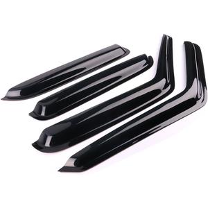 Window Visor Compatible with 1995-2005 GMC Jimmy Chevrolet Blazer 1996-2001 Oldsmobile Bravada 1998-2001 GMC Envoy, Dark Smoke Tint Acrylic Rain Sun Guard Wind Vent Air Deflector by IKON MOTORSPORTS