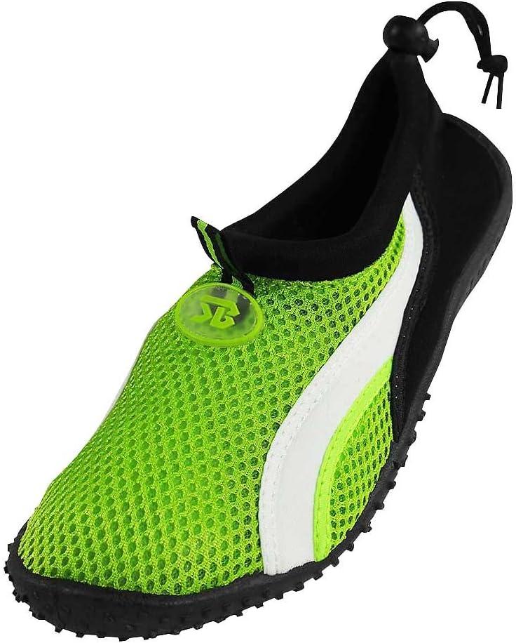 Women's Slip-On Water Shoes with Easy Strap (7, Green)