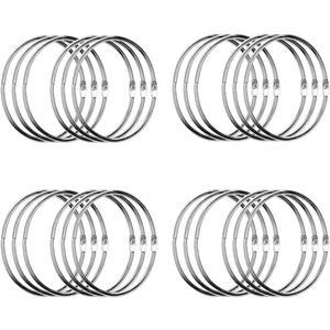 Simetufy 3 Inch Binder Rings, 24 Pcs Metal Office Shcool Notebook Rings Bluk, Large