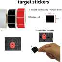 Target Pasters 1 inch 2 Rolls 2000 Pieces-Target Stickers and Pasters for Shooting Practice| Adhesive Markers for Shooting Range Targets, 1 inch 4 Rolls 4000 Pieces