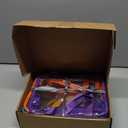 6 Color Large Toy Storage Bags with Labels, Reusable Clear PVC Board Game Storage, Travel Waterproof Organizer Bags with Zipper for Building Blocks, Puzzle, Kids Books