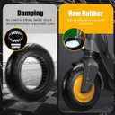 2 x 2-pack 10x2.125 Solid Tire,10 inch Shock Non-Pneumatic Scooter wheels,10x2.125 Explosion-Proof Tubeless Tyre Front/Rear Tire Replacement Wheel For Electric Scooter Accessories