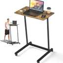 Treadmill Desk, Mobile Small Standing Desk with Wheels for Walking Pad, Portable Table for Laptop, Rolling Table Adjustable Height, Bedside Table