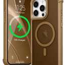 EYZUTAK Magnetic for iPhone 13 Pro Max Case, Compatible with MagSafe, Military Grade Drop Protection Translucent Matte Phone Case Slim Anti-Fingerprint Shockproof Protective Cover for Women Men-Gold
