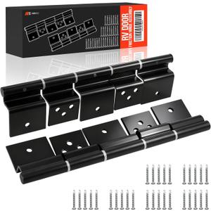 Rogierra RV Door Friction Hinge Assembly Replacement Parts 198295 (2-Pack) for Trailer Screen Door and RV Entry Door, Black