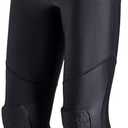 Legendfit Youth Basketball Compression Pants with Knee Pads 3/4 Capri Padded Leggings Sport Tights for Kids Boys Girls Size L