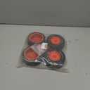 4PCS 1/10 RC Short Course Truck Tire, All-Terrain Rubber Tire and Nylon Wheel with 12mm/17mm Hex Compatible with 1/10 Traxxas Slash 4WD 2WD Arrma Senton Axial Losi Redcat RC Buggy, Orange