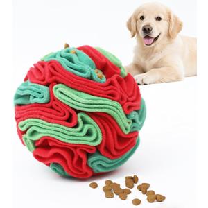Snuffle Ball for Dogs - Interactive Dogs Toys to Keep Them Busy, Dog Puzzle Toy, Christmas Dog Toys Gifts for Small, Medium Pet Daily Companionship, Training Reward Gift