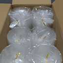 FOCUSLINE 200 PACK 12oz Clear Plastic Cups, Disposable Cold Drinking Cups, 12 Ounce Clear Cups with Flat Lids with Holes for Smoothie, Milkshake, Bubble Tea, Parfait