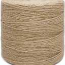 1000FT Jute Twine Rope 3mm Natural Thick Garden Twine String Heavy Duty for Gardening Bundling Crafts Arts Gift Wrapping Packing Material Wedding Christmas Decoration Bulk