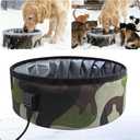3L Heated Water Bowl for Pets -USB Powered, Foldable, Waterproof for Dogs, Cats, Squirrels, Rabbits, Chickens, and Bird - 3L Capacity – Winter Outdoor Use – Keeps Water from Freezing in Snowy Weather