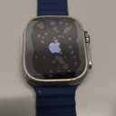 Apple Watch Ultra 2 [GPS + Cellular, 49mm] - Titanium Case with Blue Ocean Band, One Size Fits 130-200mm Wrists, Style: Modern