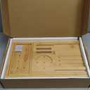 Bamboo Bathtub Tray | Splash-Proof Adjustable (28-40 Inch) | Non-Slip Pads, Wine Holder & Tablet Stand | Bath Relaxation & Reading Essentials