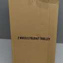 Folding Hand Truck Aluminum Trolley,Small Dolly, Foldable Hand Cart Collapsible 2 Wheel Luggage Trolley Dolly Expandable Large Chassis Foldable into Backpack