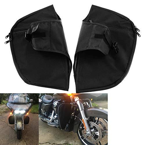 HDBUBALUS Soft Lowers Chaps Engine Guard Cover Leg Warmer Fit for Harley Touring and Trike Models Road King Street Glide Electra Glide 1980-2025