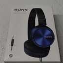 Sony MDR-ZX310AP ZX Series Wired On Ear Headphones with mic, Blue