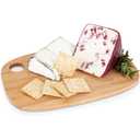 True Morsel Small Bamboo Cheese Board, Bamboo Wood, 8.75" by 6", Cheese Service, Entertaining Gift Set