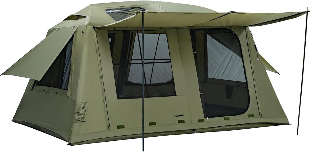 MC TOMOUNT Inflatable Tents for Camping, 6/8/10 Person Large Family Blow Up Camping Tent with Hand Pump, Easy Setup Air Glamping Tent for Outdoor Picnic Party