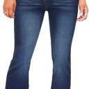 KDF Flare Jeans for Women Women's Bootcut Bell Bottom Jeans High Waisted Stretch Slimming Bell Bottoms Jeans (6, Dark Blue_020)