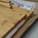 Cabinet Organizer Shelf(Set of 3),Bamboo Kitchen Counter Shelves for Countertop and Cabinet,Stackable Shelf Spice Racks,Large (Natural)