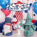 4th of July Patriotic Gnome Decorations, 2PCS Handmade Swedish Tomte Gnomes Plush Statue of Liberty Doll Table Ornaments for 250th Anniversary Independence Day Memorial Day Armed Forces Day