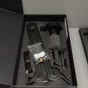 FIFINE Dynamic Podcast Microphone Set with Boom Arm Stand, Studio XLR/USB Microphone for Recording Vocal Streaming, Metal Mic with Mute Tap, Headphone Jack, Heavy Duty Boom Arm-K688T