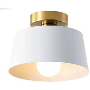 Minimalist Round Ceiling Lamp with Metal Frame, Clean Lines Design, Click for a Full View