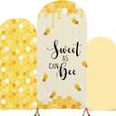 Honey Bee Birthday Party Decoration Set of 3 Arch Cover Spandex Fitted Wedding Arch Stand Covers for Bee Theme Birthday Party, 4ft, 5ft, 6ft