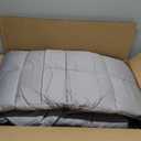 EASELAND Twin Size Mattress Pad Pillow Top Mattress Cover Quilted Fitted Mattress Protector Single 8-21" Deep Pocket Cooling Mattress Topper (39x75 Inches, Light Grey)