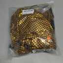 Ezuwail Mens 70s Outfit Track Suits Men Festival Halloween Cosplay Costume Disco Outfits Holiday Women Tracksuit 80s Clothing 7pcs(Gold/ S)