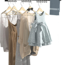 BESTHLS Wall Mounted Portable Clothes Drying Rack with Space Saver Clothes Hangers Design Universal for Balcony Mudroom Bedroom Kitchen Foldable Laundry Rack (3-Pole White)