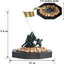 Military Gift Shop Large Marine Corps Iwo Jima Statue - Detailed, USMC WW2 War Memorial - Marine Corps Gifts or Office Décor | Iwo Jima Statues