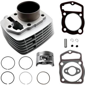 Cylinder Piston Gasket Rings Kits Compatible with Honda XR200R 1981-2002 with Honda XR200 1980-1984, 63mm Bore