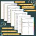 5 x Appointment Book 2026-2027 - Daily Hourly Planner 2026-2027, July 2026 - June 2027, Weekly Appointment Book 26-27, Large Planners Weekly Monthly, 8.5" x 11", Planners with 30-Minute Interval - Green Floral