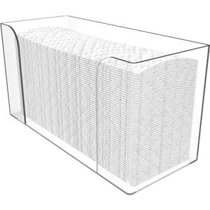 Clear Bathroom Paper Towel Dispenser,11 Long Acrylic Trifold Paper Towel Holder,Lucite Multifold Paper Towel Dispenser for Papertowel,Z-fold,Folded,C fold,Tri Fold and Paper Napkin Holder,Pack of 1
