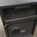 Depository Drop Safe, Deposit Cash Lock with Electronic Keypad Combination & Key Backup, with Metal Hardwheel, Digital Screen & 5 Reinforced Lockbolt