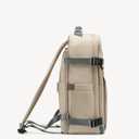 NEWBELLA 17L Laptop Backpack for Women - Water Resistant College Backpack with Multiple Pockets, Ergonomic Support for School, Work, Travel (Beige 11.22"*16.54"*5.71")