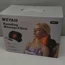 Neck Massager Pillow, Neck and Shoulder Relaxer with Heat, 3 Modes and Strengths, Neck Massager for Pain Relief Deep Tissue, Remote Control, Gift for Women Men Parents Christmas,Black