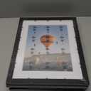 4 Pack Sports Magazine Frame Display 8.5 x 11.25 or 8.25 x 11 Magazine with 2 Sizes Mat, or 11x14 Photos without Mat, Magazine Display Frame with Shatter Resistant Plexiglass for Wall Hanging, Black